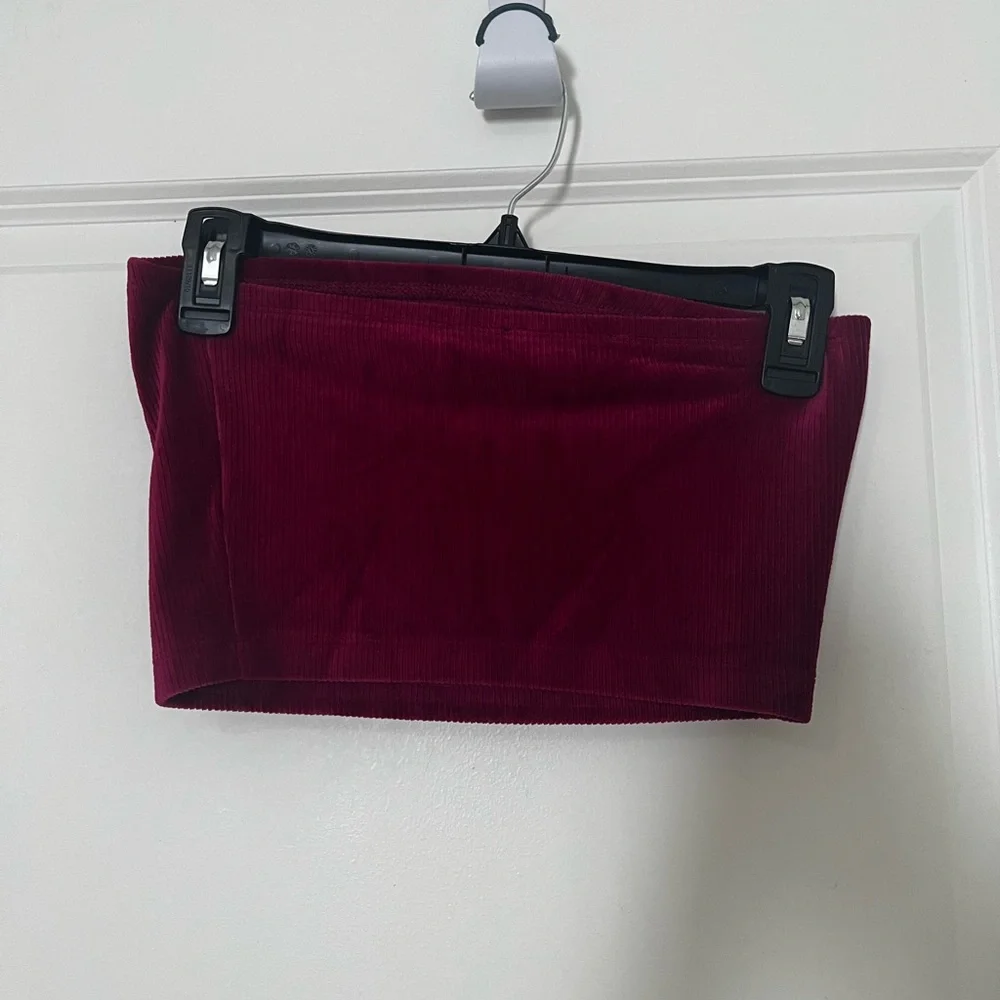 Pink Ribbed Tube Top - Picture 3 of 5